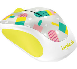 LOGITECH Popsicles M238 Wireless Optical Touch Mouse - White & Yellow